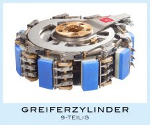 Jürgen Escher Imagefoto „Greiferzylinder” 9-teilig für Füller- und Etikettiermaschine März 2017